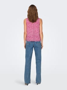 ONLY Boutonné Top -Very Berry - 15269332