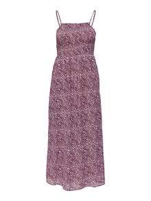 ONLY Robe longue Regular Fit Dos nu -Wood Violet - 15269334