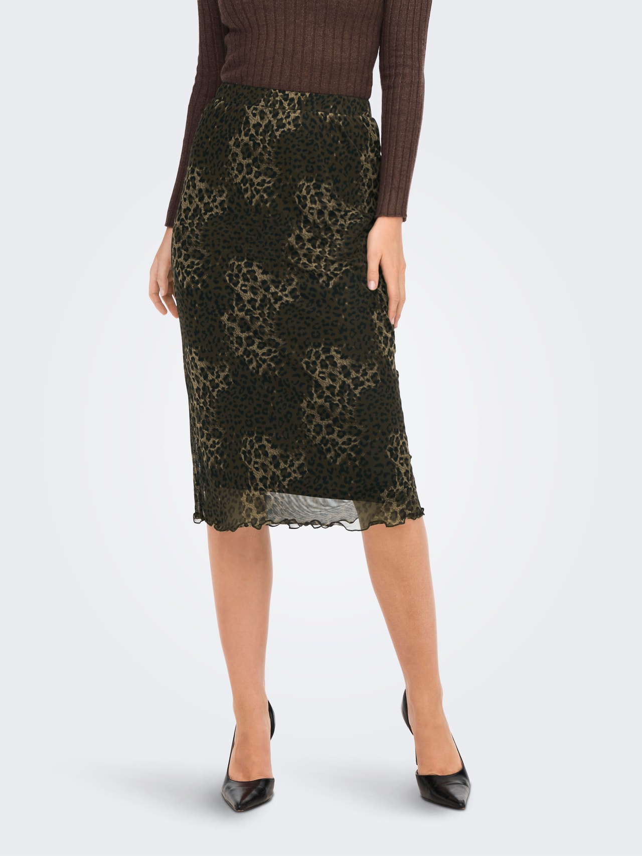 ONLY Long skirt -Chocolate Brown - 15269510
