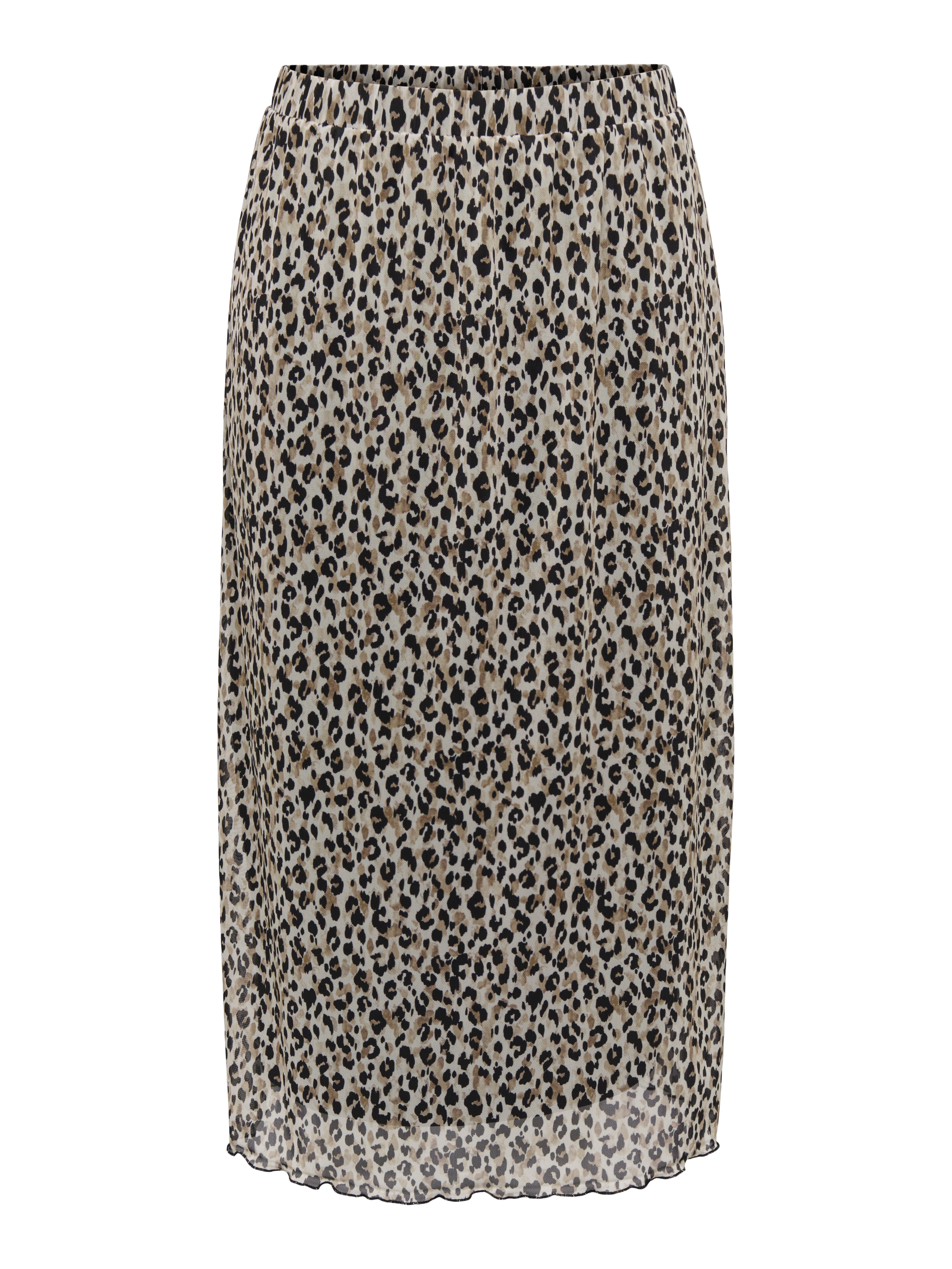 Mesh shop leopard skirt