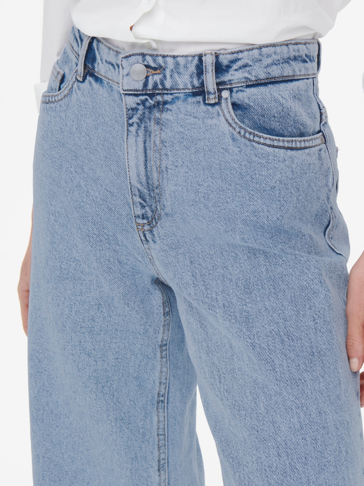 ONLY ONLSonny cheville jean taille haute -Light Blue Denim - 15269538