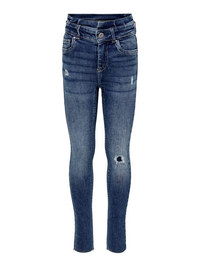 ONLY Skinny Fit Slitt kant Jeans - 15269602