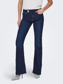 ONLY ONLPaola High Waist Flared Jeans -Dark Blue Denim - 15269612