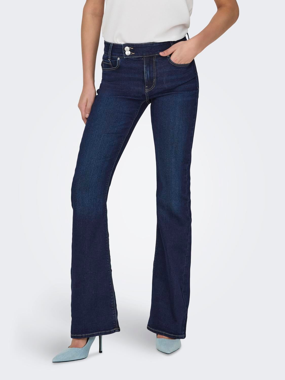 Onlpaola Hohe Taille Ausgestellt Jeans