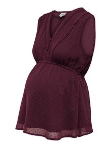 ONLY Chemises Loose Fit Col boutonné -Winetasting - 15269631
