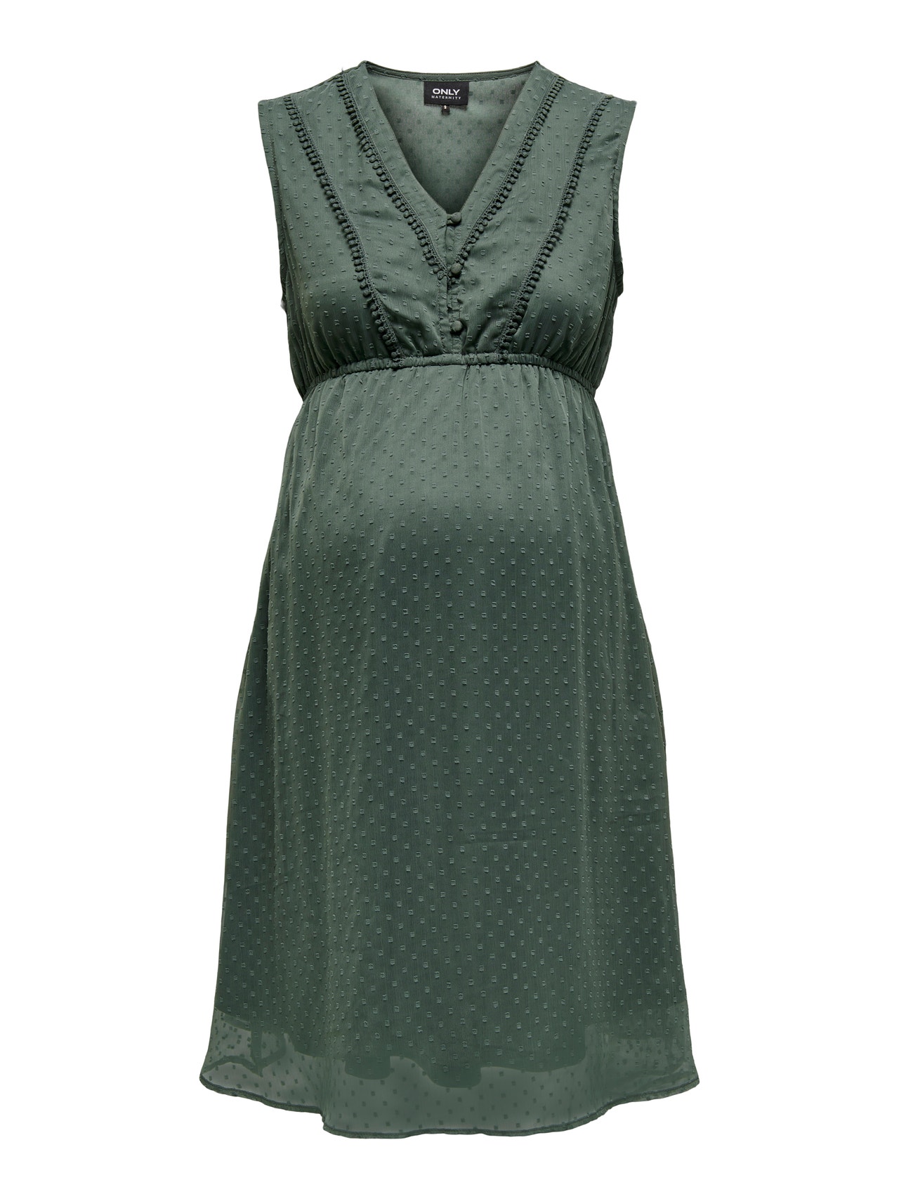 ONLY Mama - À pois Robe -Balsam Green - 15269634