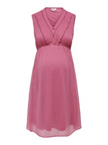 ONLY Mama dotted Dress -Rose Wine - 15269634