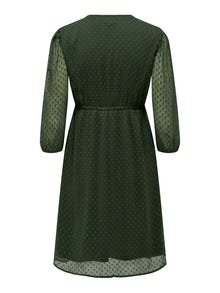 ONLY Slim Fit V-Neck Long dress -Rosin - 15269638