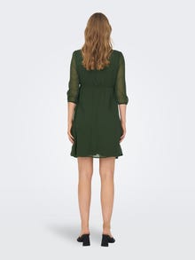 ONLY Slim Fit V-Ausschnitt Langes Kleid -Rosin - 15269638