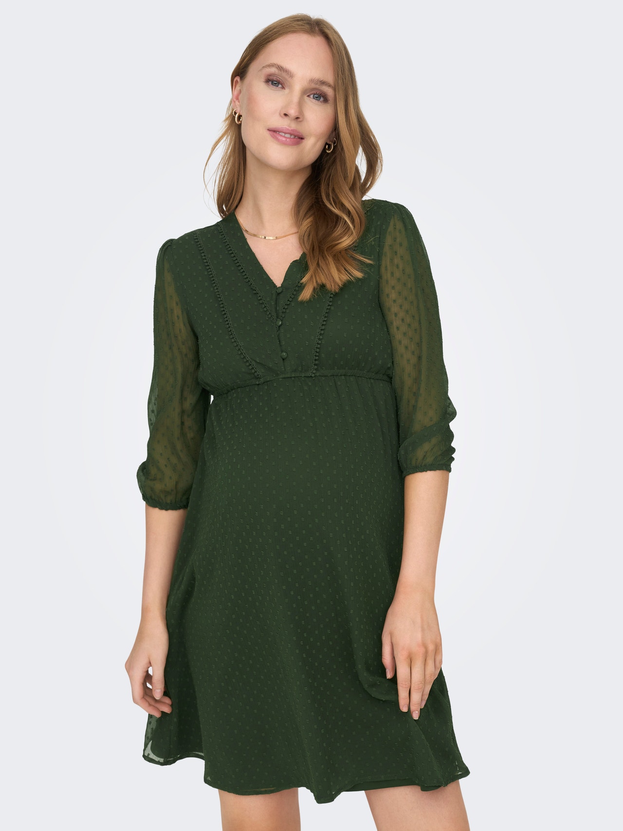 ONLY Mama 3/4 sleeved Dress -Rosin - 15269638