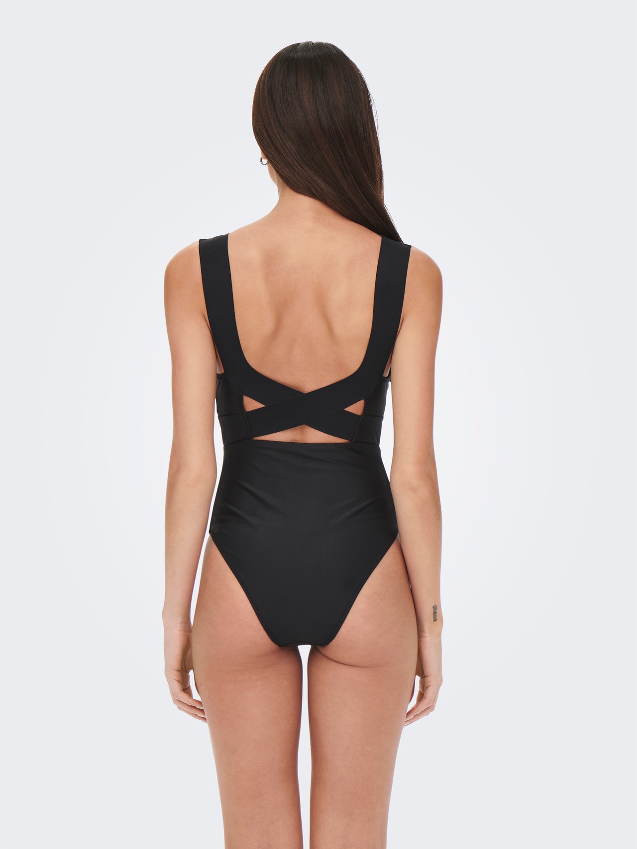 ONLY V-neck Swimsuit -Black - 15269679