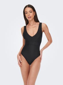 ONLY High waist Cross back Swimwear -Black - 15269679