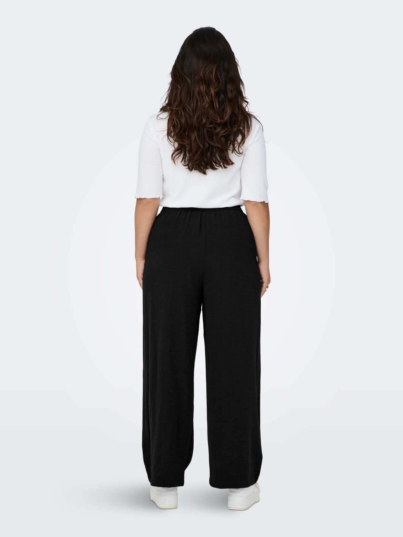 ONLY Wide Leg Fit Trousers -Black - 15269682