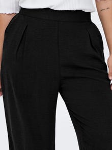 ONLY Elástico, para talla grande Pantalones -Black - 15269682