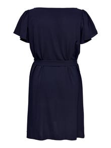 ONLY Curvy Kortermet kjole -Maritime Blue - 15269701