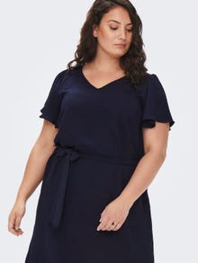 ONLY Curvy Short sleeved dress -Maritime Blue - 15269701