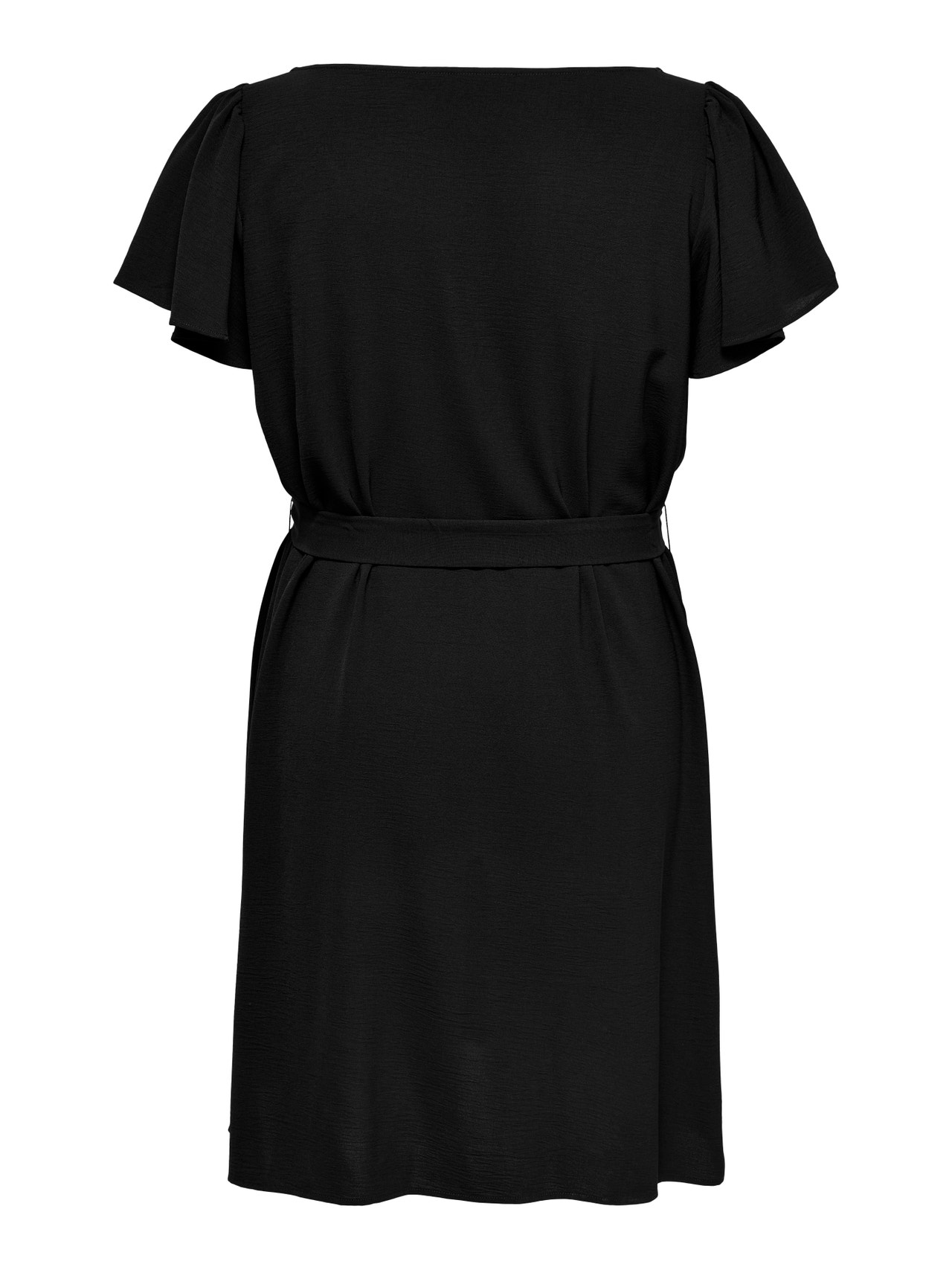 ONLY Curvy Kortærmet kjole -Black - 15269701