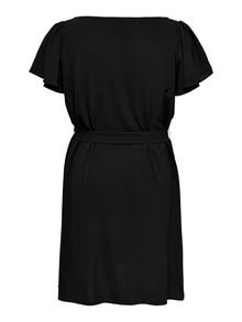 ONLY Regular Fit V-Neck Long dress -Black - 15269701