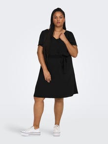 ONLY Regular Fit V-Neck Long dress -Black - 15269701