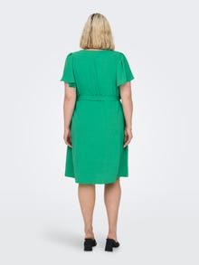 ONLY Curvy Robe à manches courtes -Simply Green - 15269701