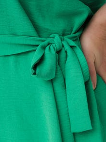 ONLY Curvy Kortærmet kjole -Simply Green - 15269701