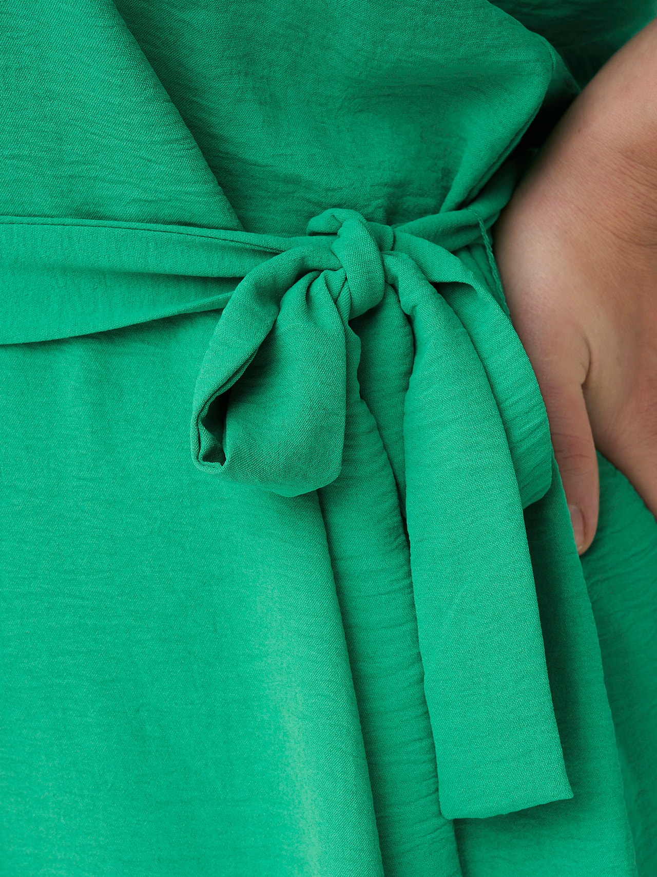 ONLY Regular fit V-Hals Lange jurk -Simply Green - 15269701