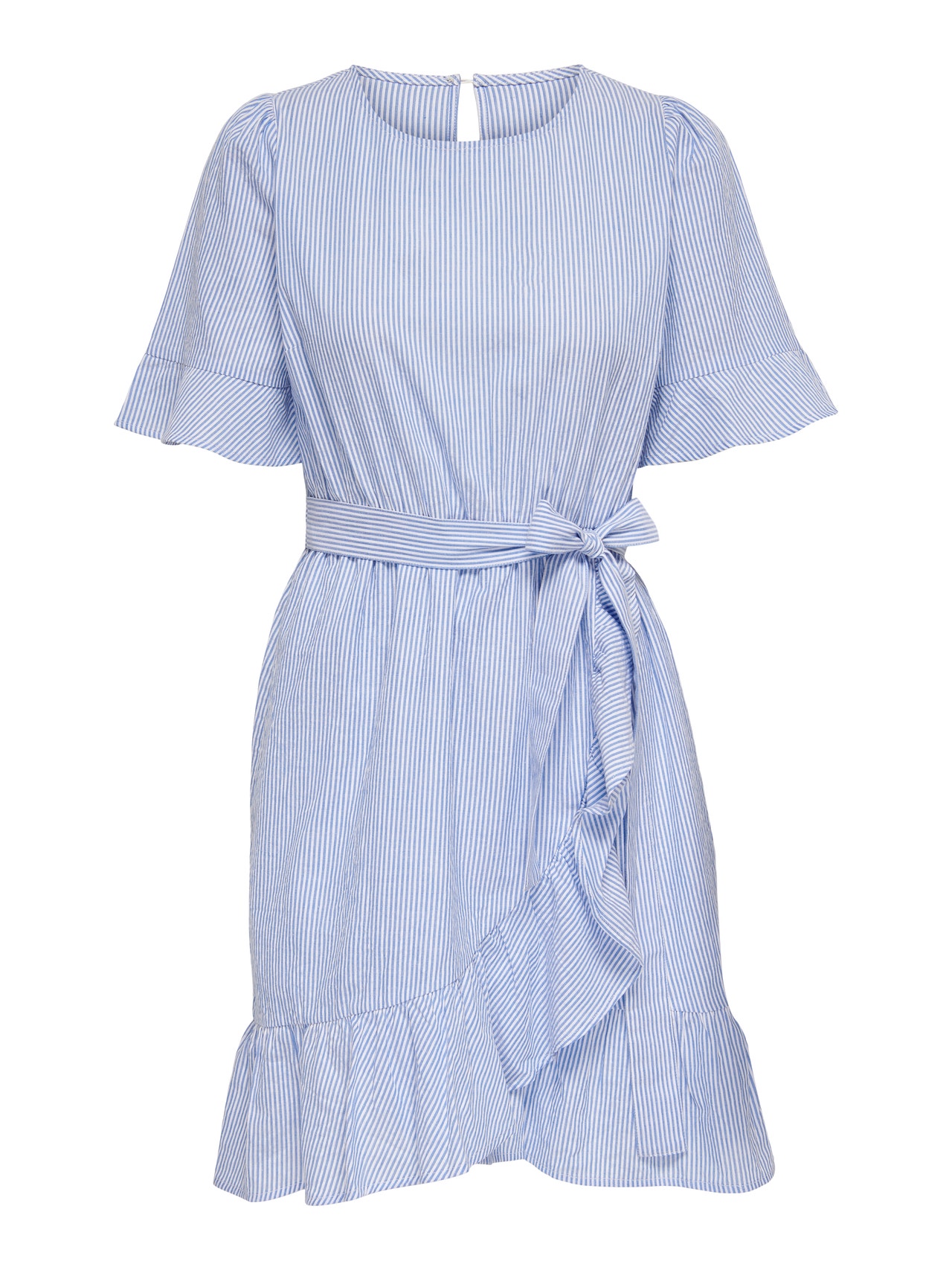 ONLY Mini o-hals kjole med bælte -Cloud Dancer - 15269867