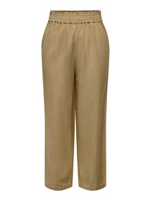 ONLY Linen ankle Trousers -Tannin - 15269925