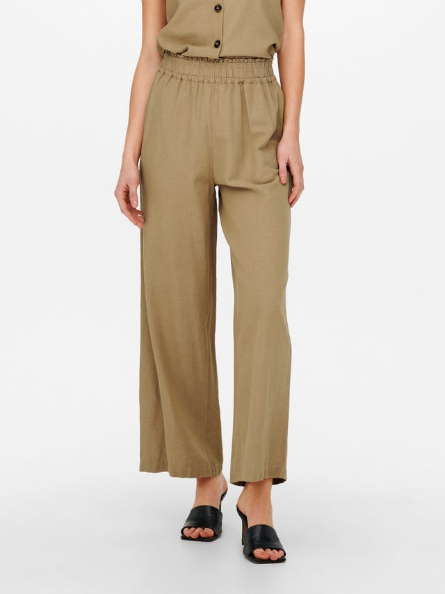 ONLY Linen ankle Trousers - 15269925