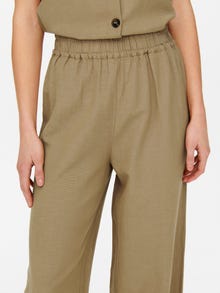 ONLY Linen ankle Trousers -Tannin - 15269925