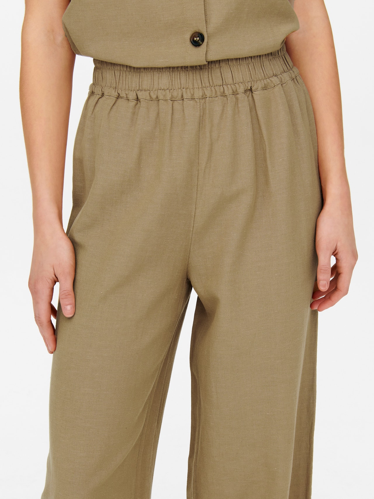 ONLY Relaxed Fit Trousers -Tannin - 15269925