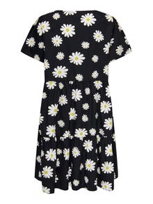 ONLY Print Kleid mit kurzen Ärmeln -Black - 15269960
