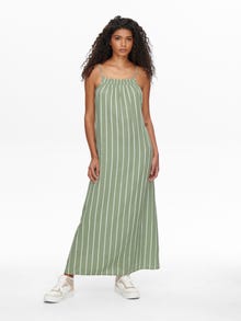 ONLY Loose Fit U-Neck Long dress -Desert Sage - 15269970