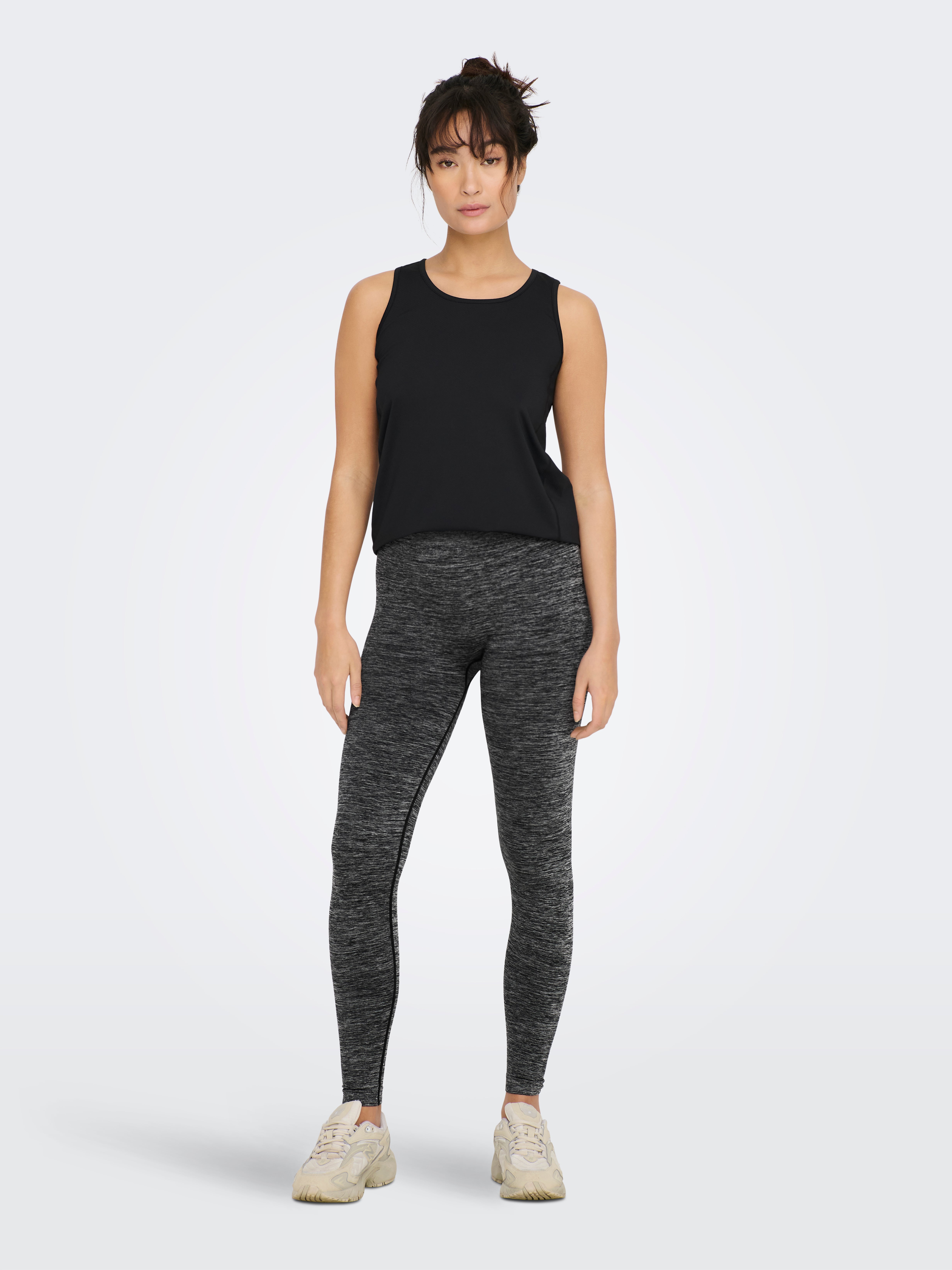 Melange black clearance leggings