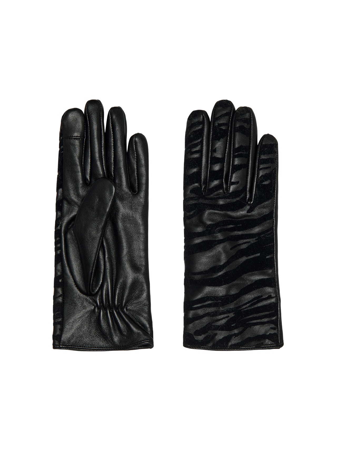ONLY Leather gloves -Black - 15270030