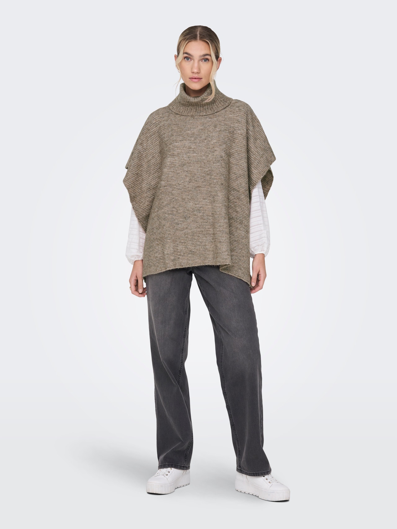 ONLY ONLLOVISA Pončo -Camel - 15270045