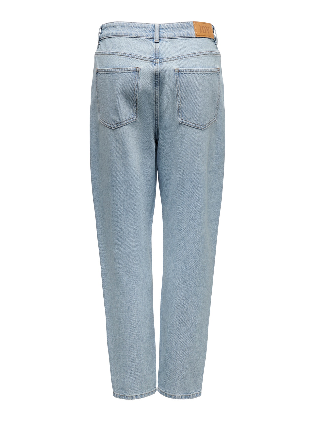 ONLY Gerade geschnitten Hohe Taille Zerrissene Säume Jeans -Light Blue - 15270098