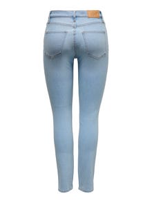 ONLY JDYKiza høy midje Skinny fit jeans -Light Blue Denim - 15270109