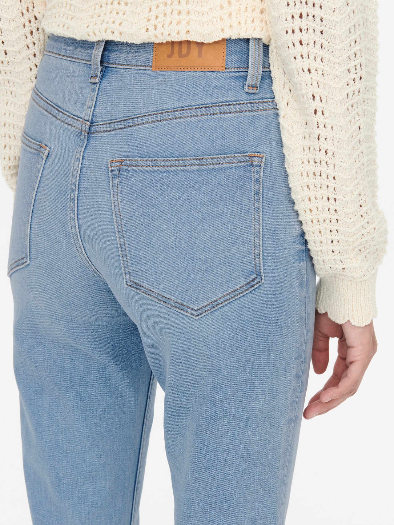 ONLY JDYKiza høy midje Skinny fit jeans -Light Blue Denim - 15270109