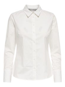 ONLY Normal geschnitten Hemdkragen Hemd -White - 15270350