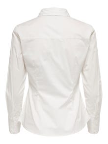 ONLY Normal geschnitten Hemdkragen Hemd -White - 15270350