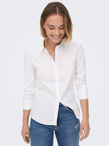 ONLY Regular fit Overhemd kraag Overhemd -White - 15270350