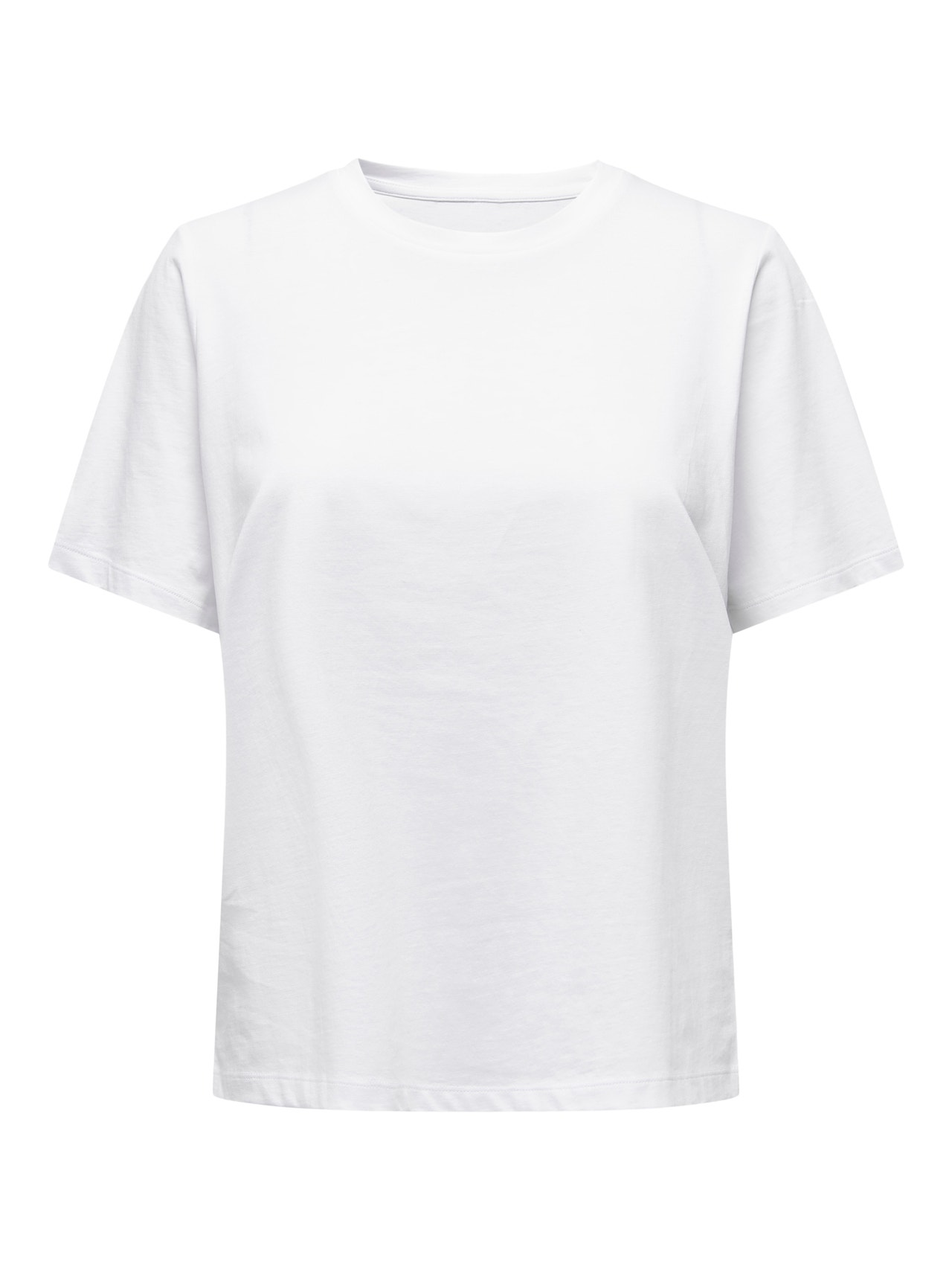 ONLY Normal passform O-ringning T-shirt -White - 15270390