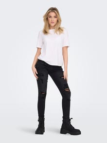 ONLY Basic solid color t-shirt -White - 15270390