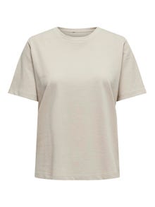 ONLY Regular Fit Round Neck T-Shirt -Silver Lining - 15270390