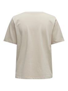 ONLY Regular Fit O-hals T-skjorte -Silver Lining - 15270390