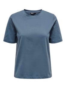 ONLY Regular Fit Round Neck T-Shirt -Vintage Indigo - 15270390