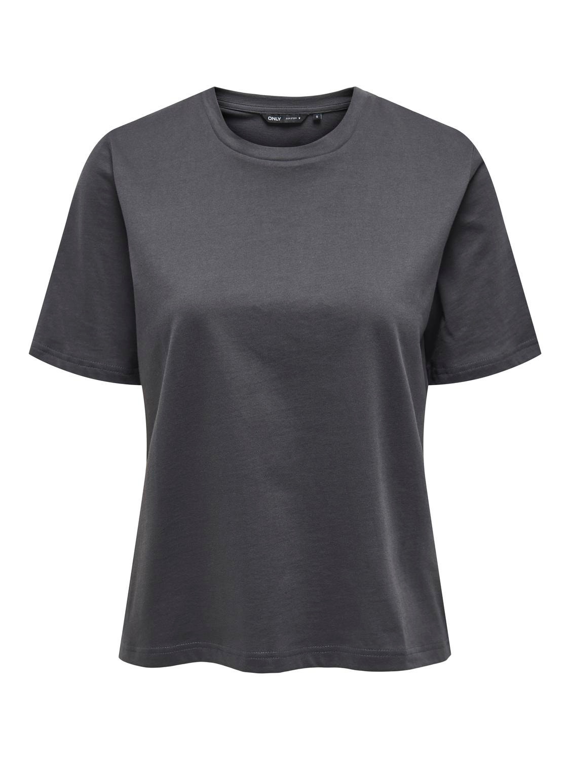 ONLY Basic solid color t-shirt -Phantom - 15270390