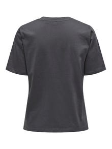 ONLY Basis ensfarvet t-shirt -Phantom - 15270390