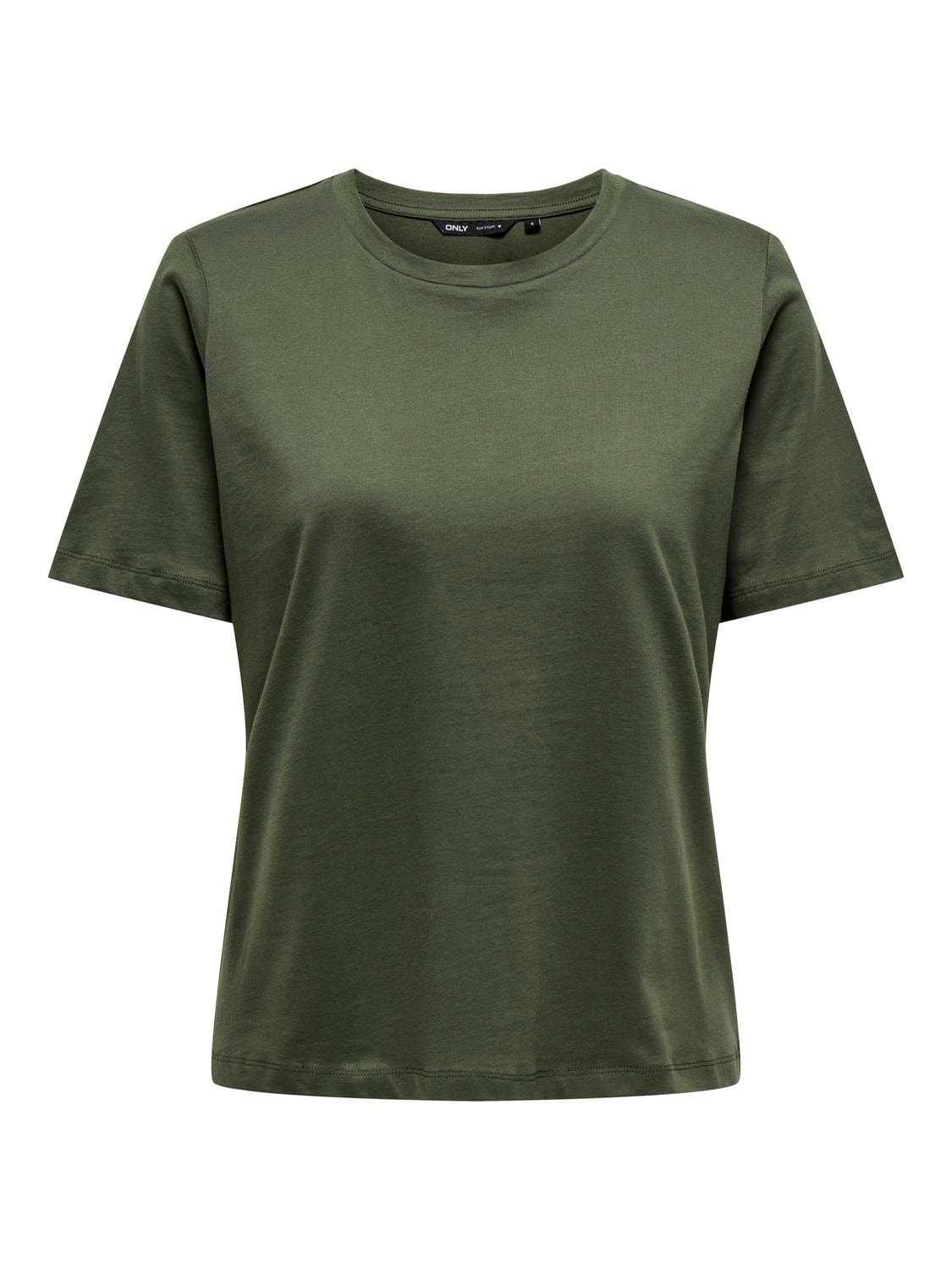 ONLY Basic solid color t-shirt -Deep Depths - 15270390